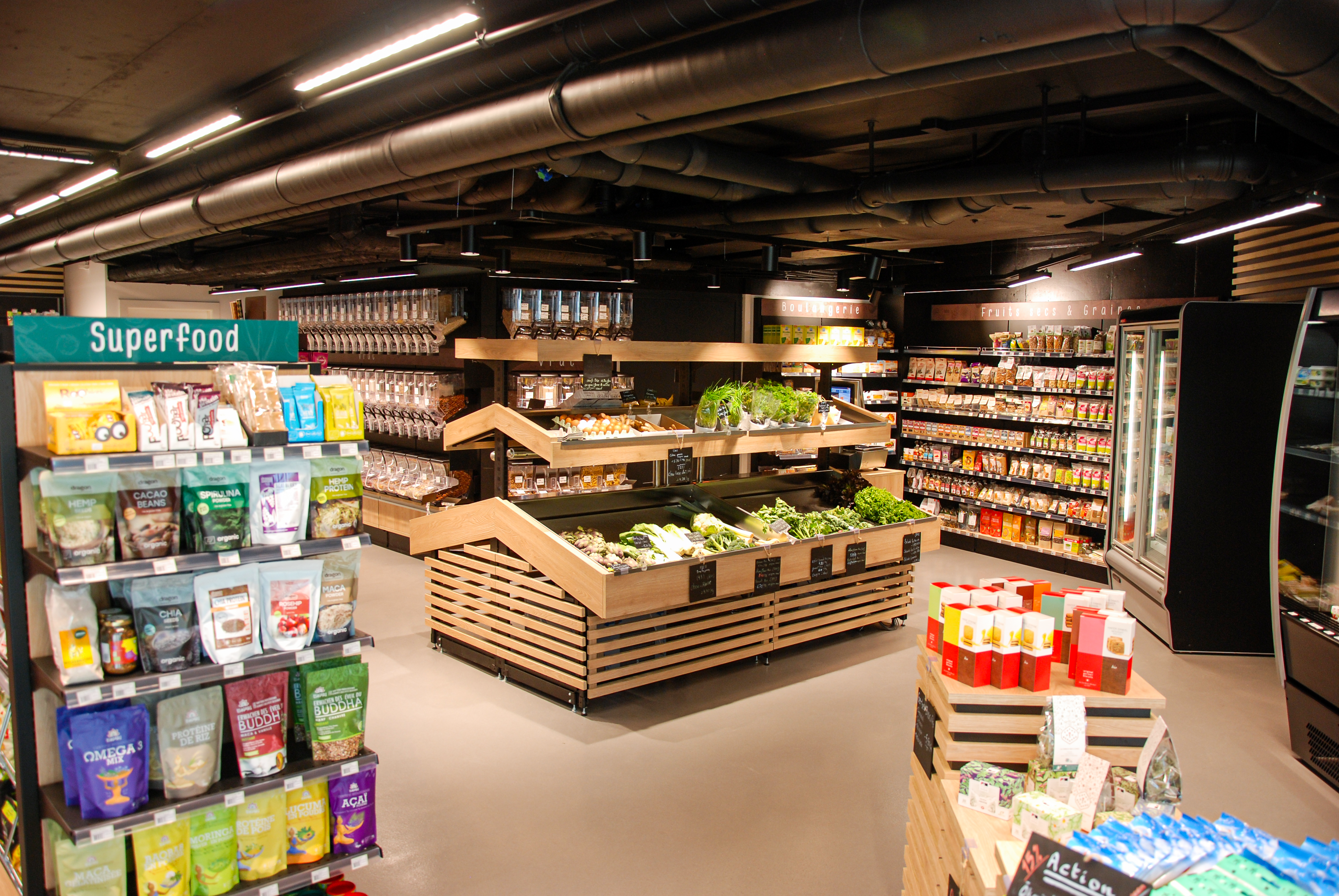 mobilier pour magasin bio